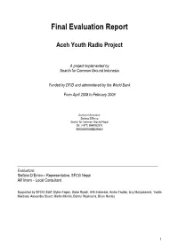 Final Evaluation Report