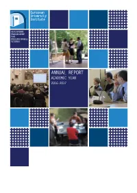 Max Weber Programme Annual Report on 201/17