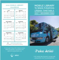 Mobile-Library-Timetable Urban-2 2020-Website.Pdf