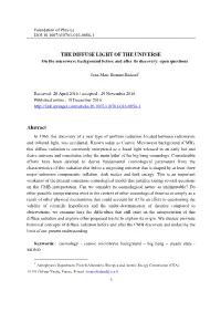 THE DIFFUSE LIGHT of the UNIVERSE Abstract