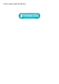 Virtual Computer Apple Download