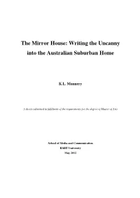Writing the Uncanny Into the Australian Suburban Home