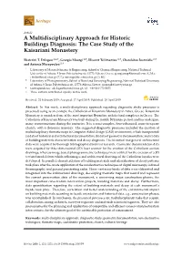A Multidisciplinary Approach for Historic Buildings Diagnosis: the Case Study of the Kaisariani Monastery