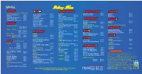 Delivery Menu