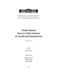 Graph-Based Source Code Analysis of Javascript Repositories