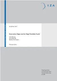 Reservation Wages and the Wage Flexibility Puzzle