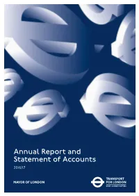 Tfl Annual Report and Statement of Accounts 2016-17
