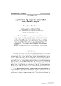 Asynchronous Slip-Ring Motor Synchronized with Permanent Magnets