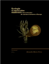 Ecologia D'ostracodes