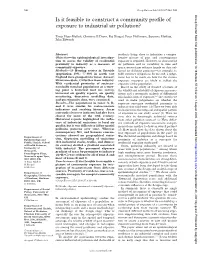 Is It Feasible to Construct a Community Profile of Exposure to Industrial Air