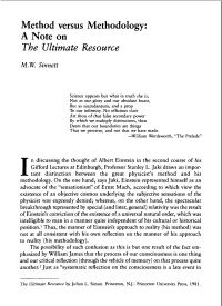 Method Versus Methodology: a Note on 'The Ultimate Resource'