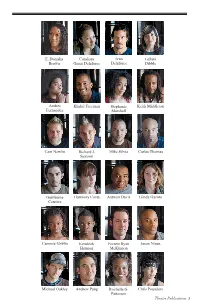 Theatre Publications  WHO’S WHO in the CAST