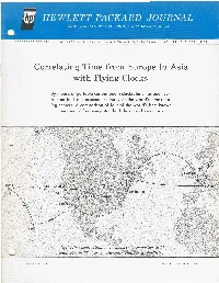 By Means of Portable Cesium-Beam Clocks, Time Has Been Cor- Related to 1 Microsecond at Many of the World's Timekeep- Ing Centers