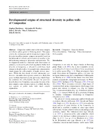 Developmental Origins of Structural Diversity in Pollen Walls of Compositae