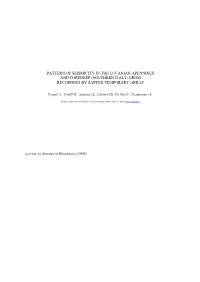 Pattern of Seismicity in the Lucanian Apennines and Foredeep (Southern Italy) from Recording by Saptex Temporary Array