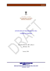 Specification of Tread Brake Unit (Tbu) for Hhp Locomotives R.D.S.O
