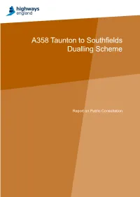 A358 Taunton to Southfields Dualling Scheme