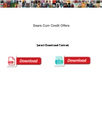 Sears Com Credit Offers