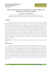 3.App-EFFECT of MERCERIZATION UNDER TENSION on THE