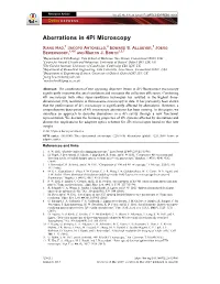 Aberrations in 4Pi Microscopy