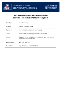 An Airborne Network Telemetry Link for the Inet Technical Demonstration System