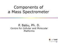 Components of a Mass Spectrometer