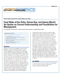 Food Webs of the Delta, Suisun Bay, and Suisun Marsh: an Update on Current Understanding and Possibilities for Management Larry R