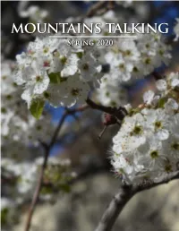 Mountains Talking Spring 2020 in This Issue