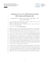 Atmospheric Fate of a Series of Methyl Saturated Alcohols
