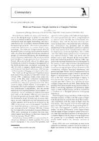 Birds Are Dinosaurs: Simple Answer to a Complex Problem