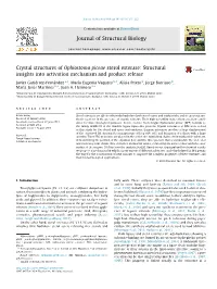 Crystal Structures of Ophiostoma Piceae Sterol Esterase: Structural Insights Into Activation Mechanism and Product Release