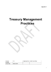 Treasury Management Practices (Tmps)
