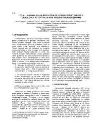 3.2 Total Lightning As an Indication of Convectively Induced Turbulence Potential in and Around Thunderstorms