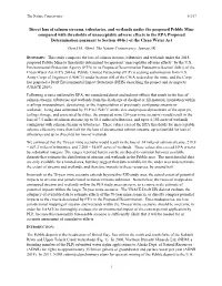 Direct Loss of Salmon Streams, Tributaries, and Wetlands Under The