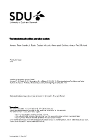 University of Southern Denmark the Introduction of Serfdom and Labor