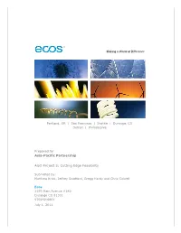 AGO Project 5: Cutting Edge Feasibility