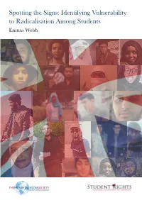 Identifying Vulnerability to Radicalisation Among Students Emma Webb