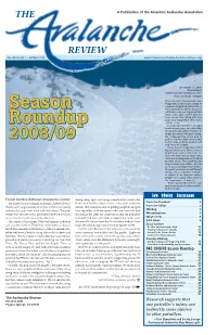In This Issue Forest Service National Avalanche Center Skiing Steep, Open, and Un-Groomed Terrain Means That from the President