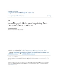 Isamu Noguchi's Modernism: Negotiating Race, Labor, and Nation, 1930-1950 Stephanie Takaragawa Chapman University, Takaraga@Chapman.Edu