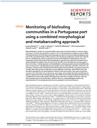 Monitoring of Biofouling Communities in a Portuguese Port Using a Combined Morphological and Metabarcoding Approach Joana Azevedo 1,2,3, Jorge T