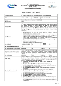 Post Event Fact Sheet