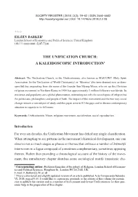The Unification Church: a Kaleidoscopic Introduction2
