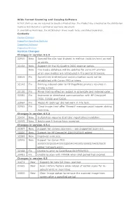 Wide Format Scanning and Copying Software Contents Version