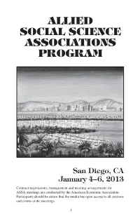Allied Social Science Associations Program
