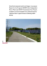 Environmental and Social Impact Assessment