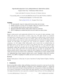 Experimental Comparison of Zone Cooling Load Between Radiant and Air Systems Jingjuan (Dove) Feng,*, Fred Bauman, Stefano Schiavon