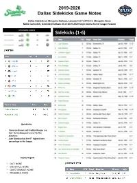 Sidekicks Game Notes