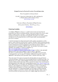 Design Patterns for Creativity