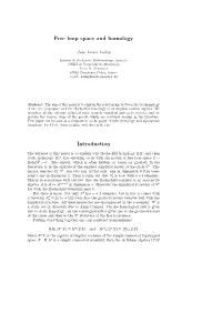 Free Loop Space and Homology