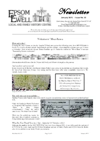 LFHC 32 Newsletter Jan 2013